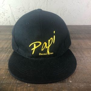 Papi de mi sec black baseball cap rost
